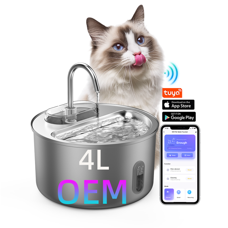 4L Tuya App Control Pet Water Fountain Stainless