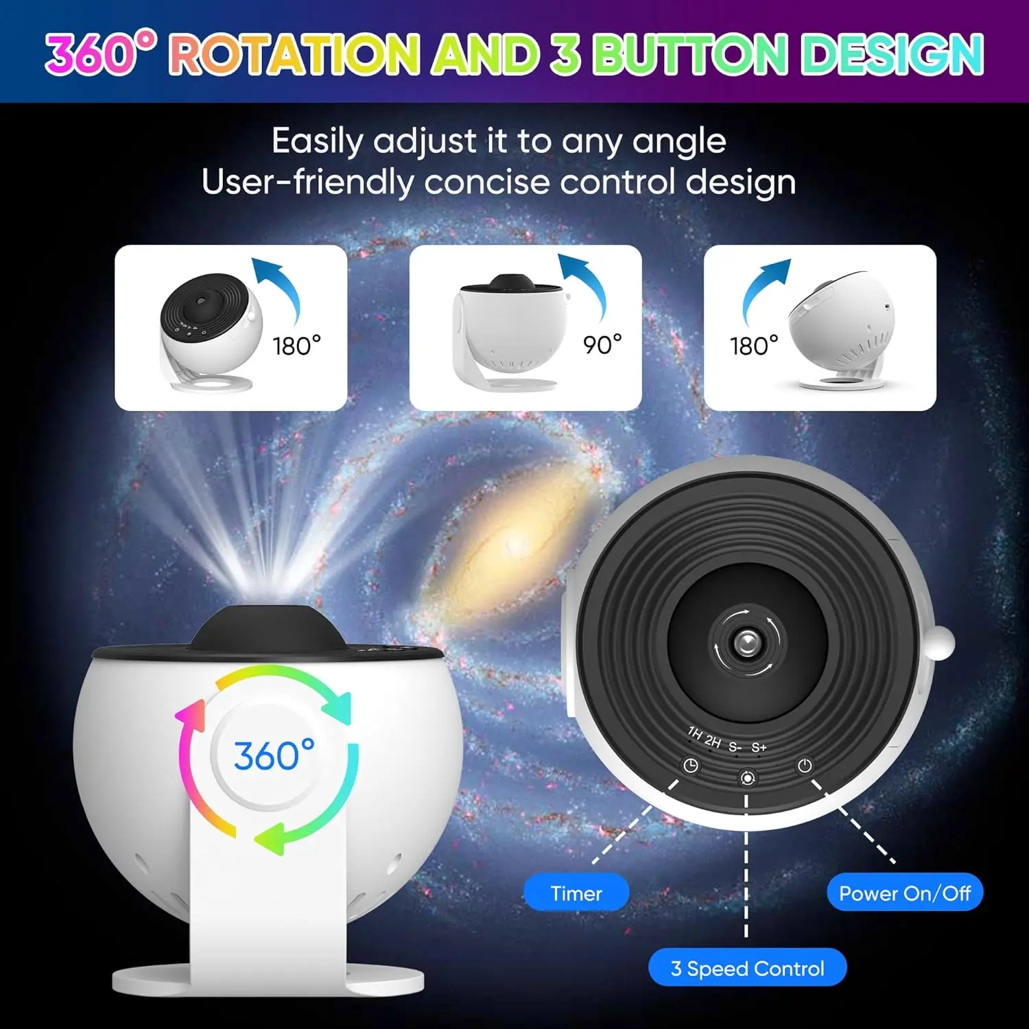Galaxy Projector with 12 Film Discs 4