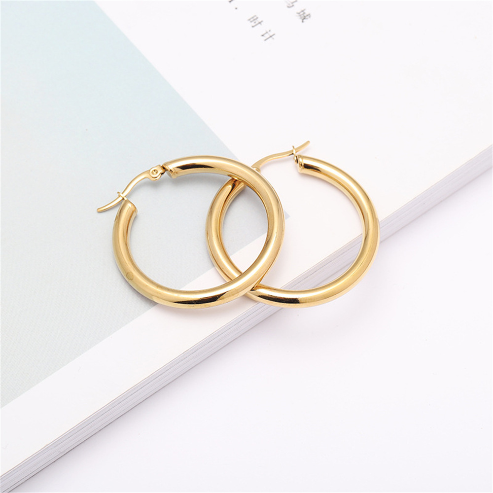 Personalized 18K Gold Plated C-Hoops 3