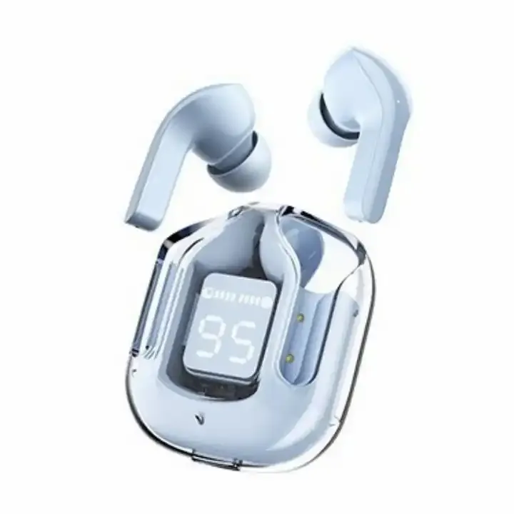 Transparent Case Earbuds with Digital Display 2