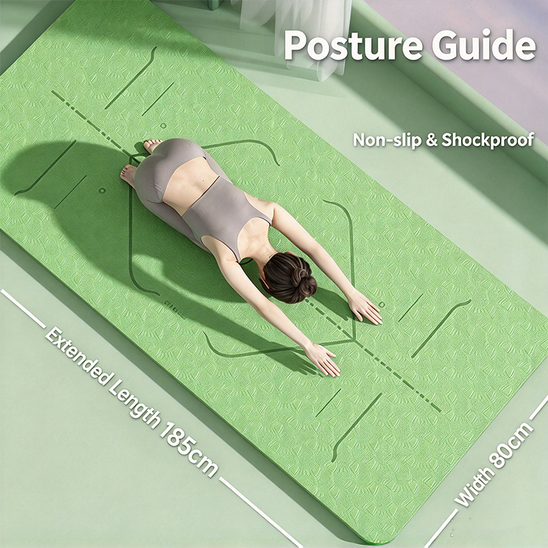 Thick Non-Slip TPE Home Fitness Mat