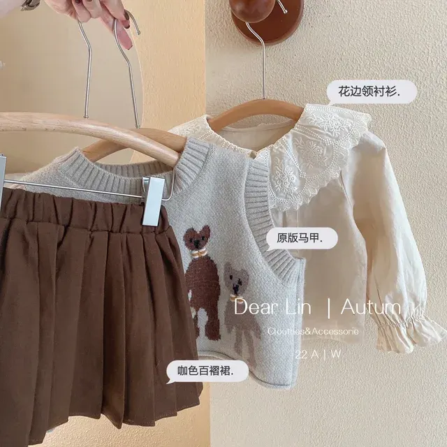 Mädchen Süße Anzüge Herbst Outfit Baby College Frühling 2