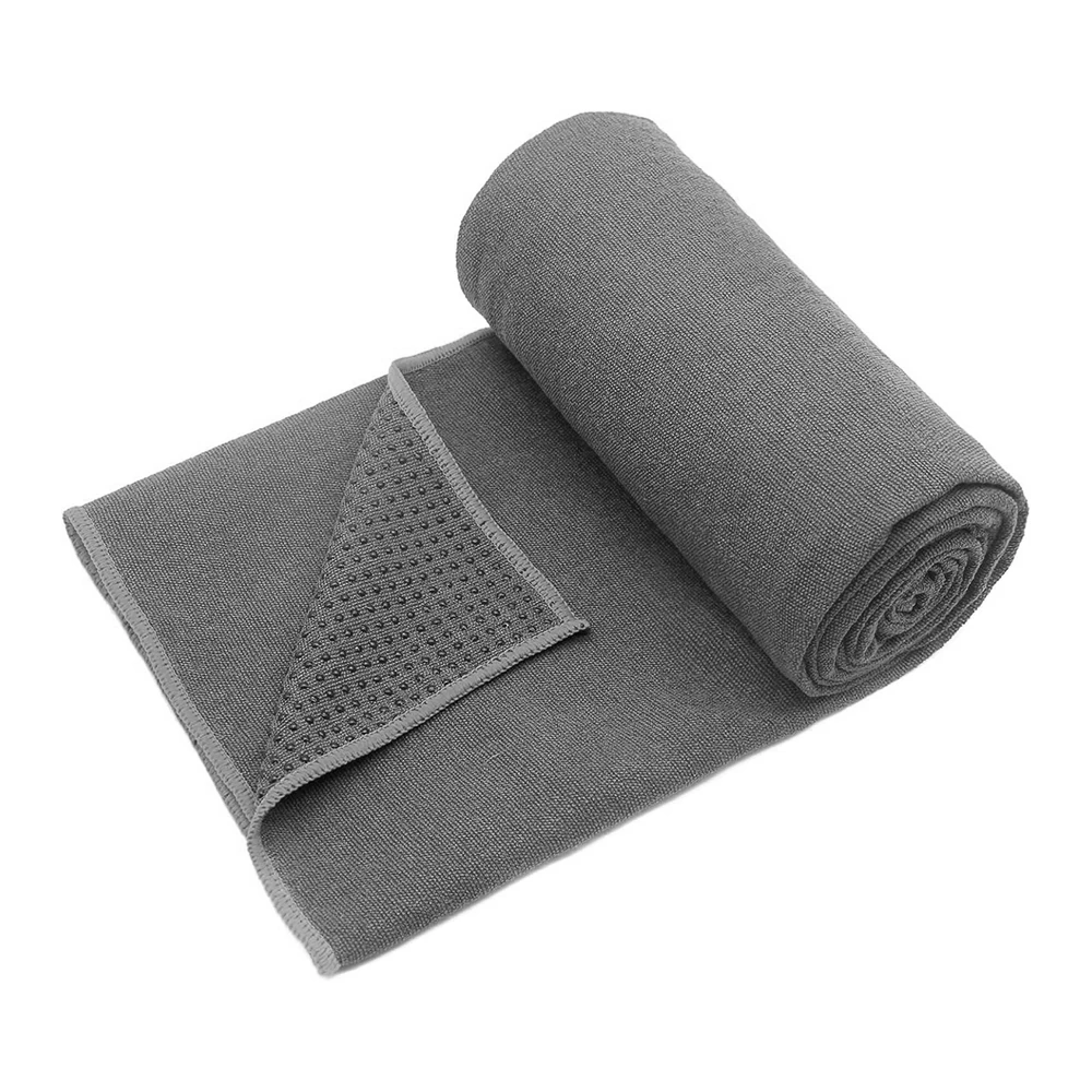 Non Slip Microfiber Silicone Yoga Mat Towel Sweat