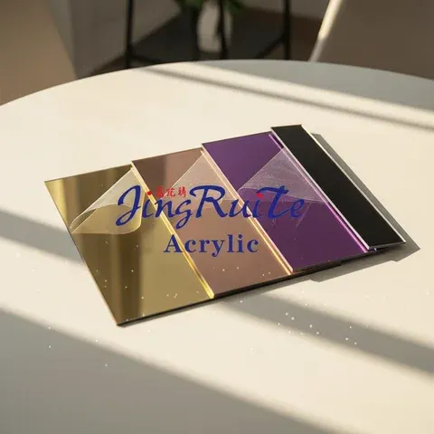 Flexible Acrylspiegelfolie in Gold und Silber