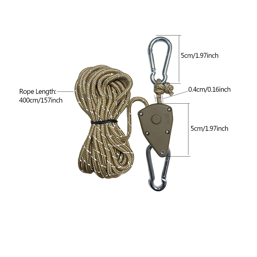 Reflective 4 m Camping Tent Rope with Tensioner 3