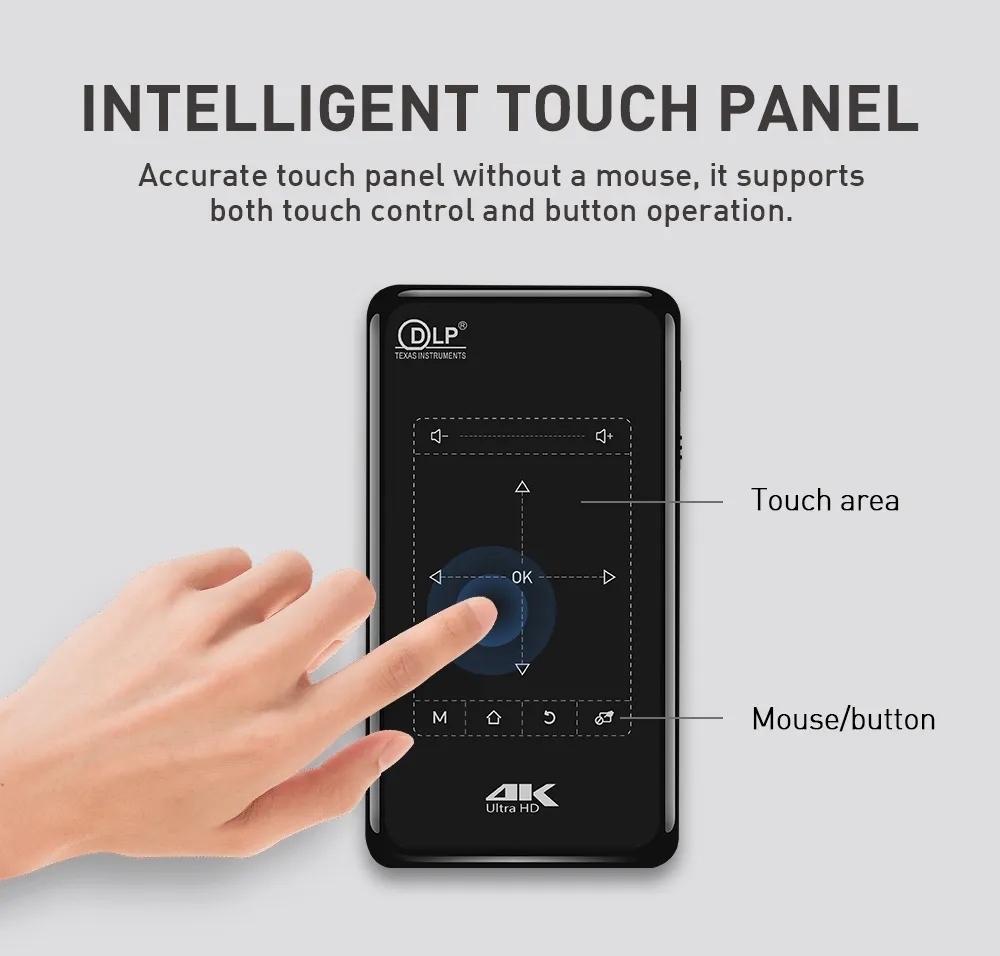Mini-Beamer 4K mit Android und WLAN 2