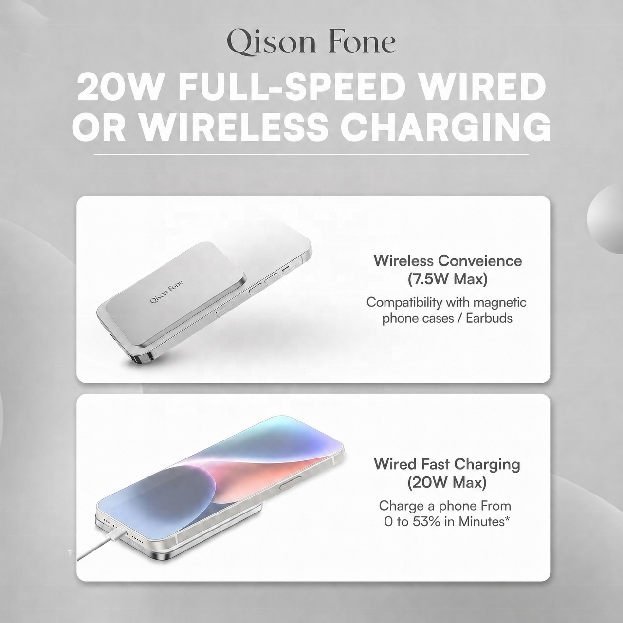 Ultra-Slim Magnetic Mini Power Bank 5000mAh