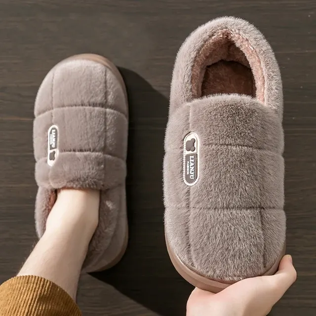 Warm Plush Winter Slippers for Men 3