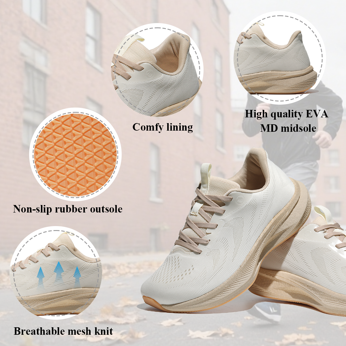 Wide Toe Box Lightweight Running Sneakers 3