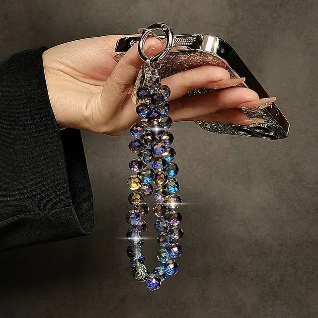 Luxury Crystal Phone Lanyard with Teardrop 2