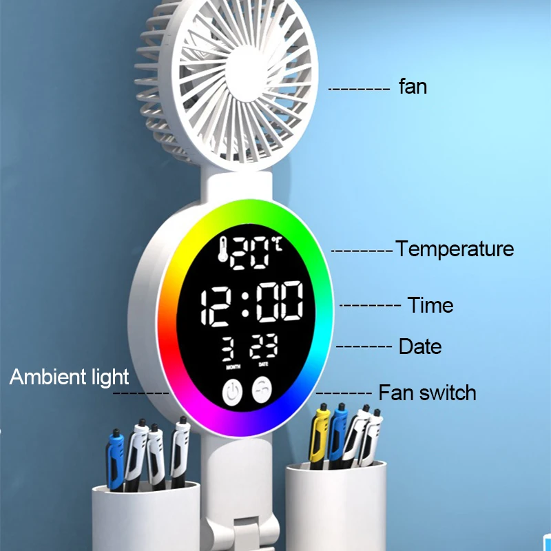 Wiederaufladbare LED-Tischlampe für Arbeitszimmer Schreibtischlampe Leselicht LED-Nachtlicht mit 4