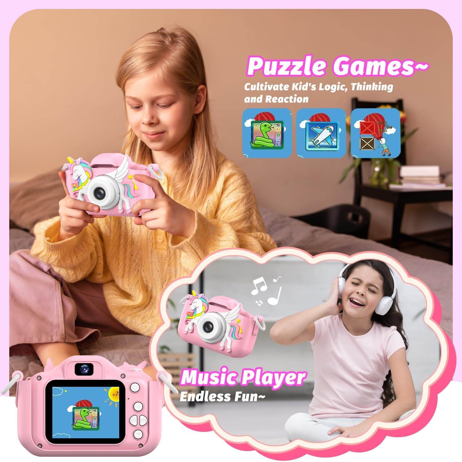 1080P HD Kids Digital Camera 4
