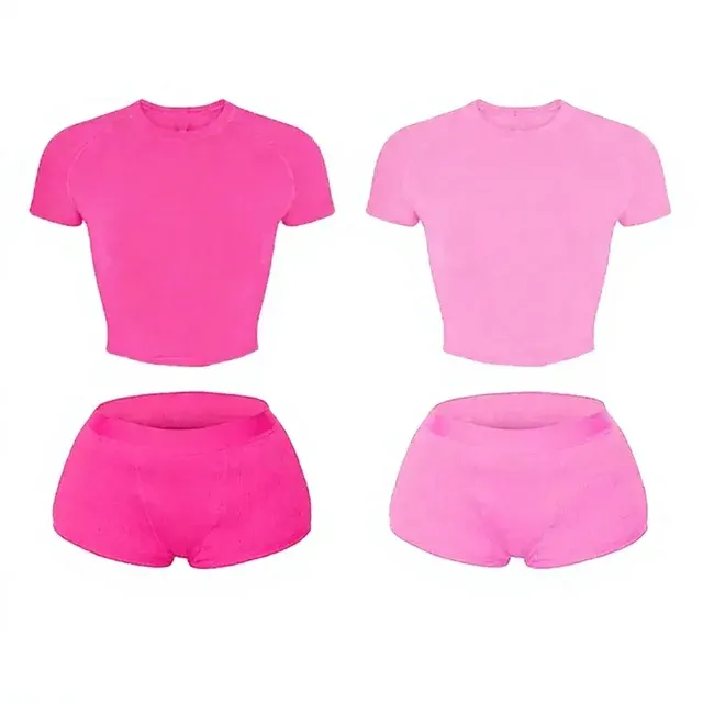 Streetwear Damen-Tanktop-Set aus 100% Baumwolle 2