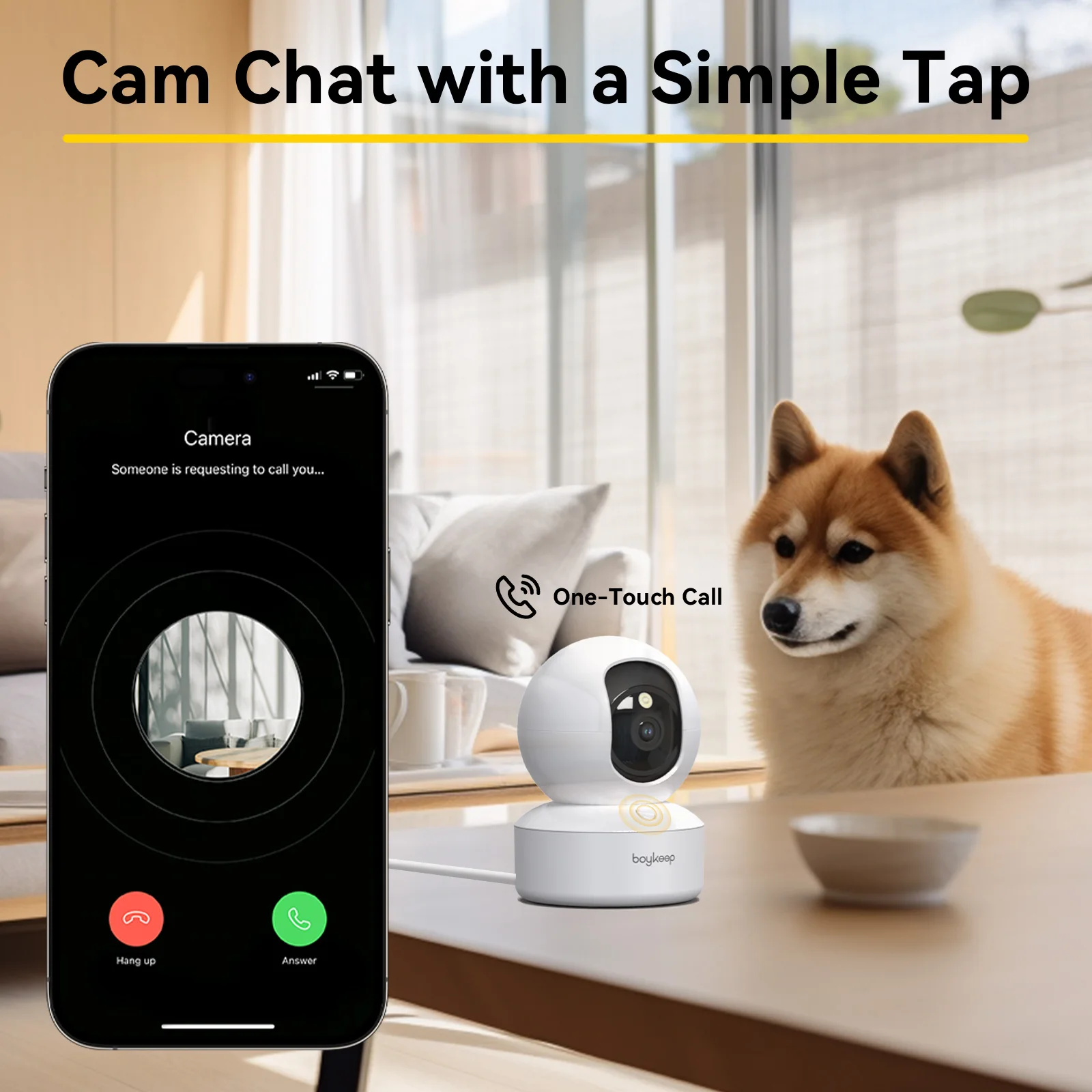 BoyKeep 2K Smart WiFi-Überwachungskamera Dual-Band 5G 2 4GHz 4