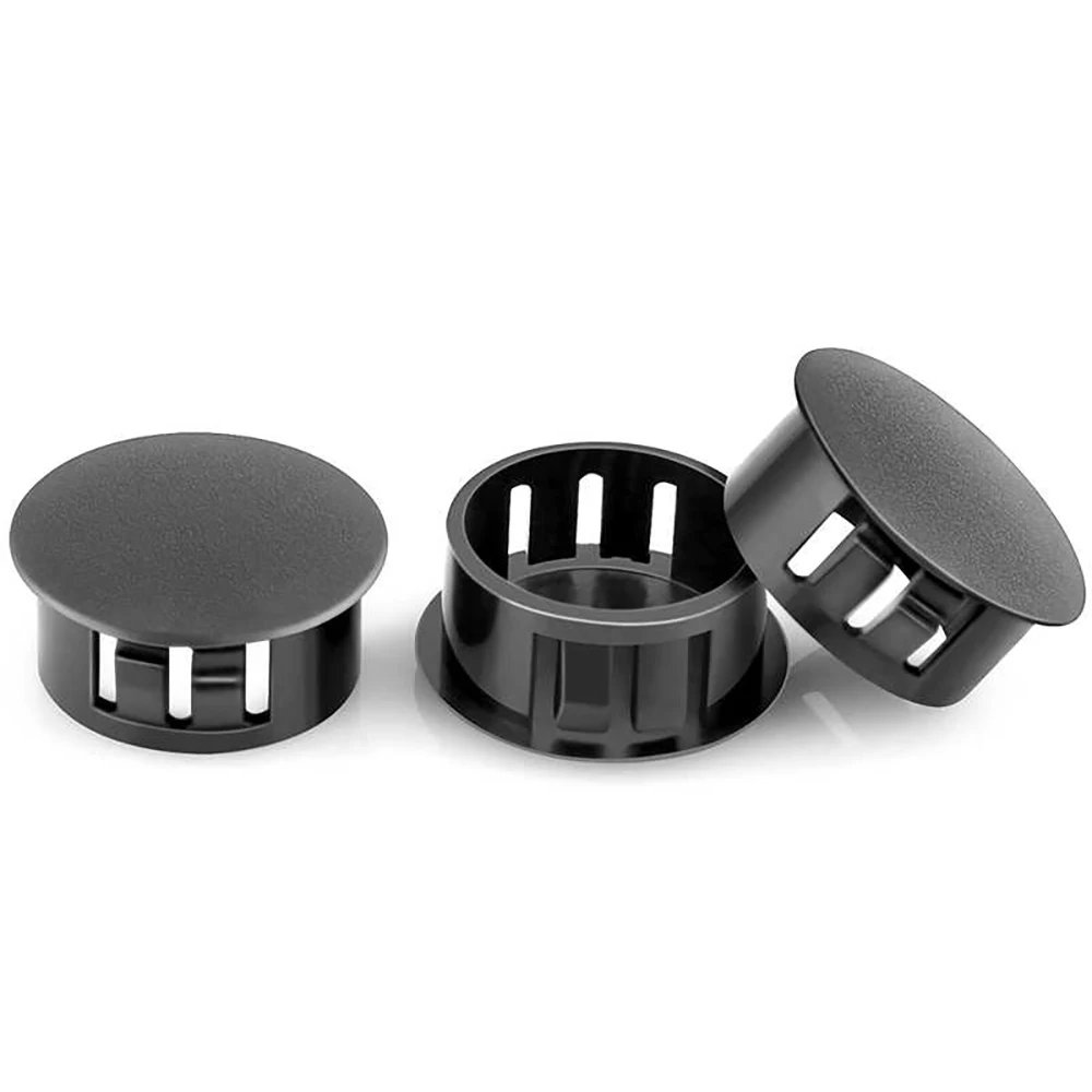 Snap-on-Lochstopfen 5 mm ~ 60 Schwarzer Kunststoff-Lochstopfen Snap-on-Abdeckung 4