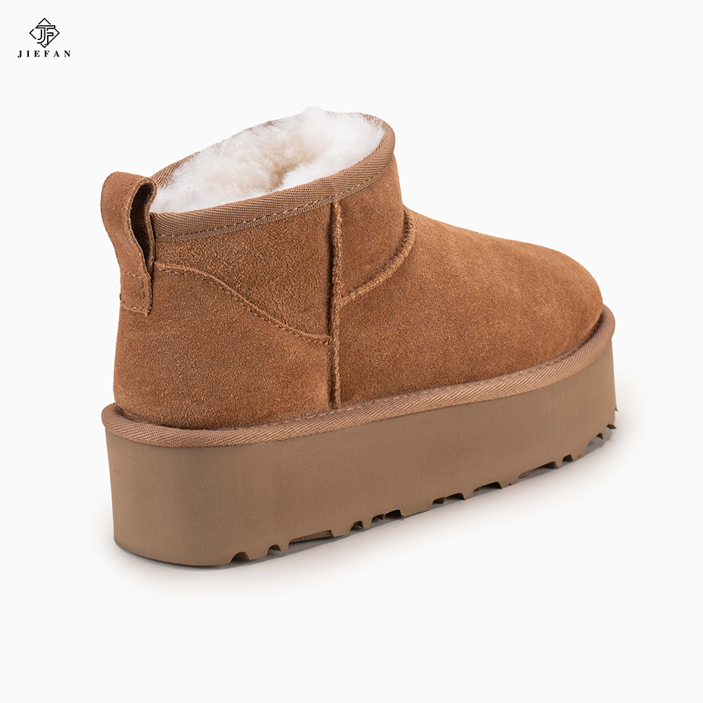 Designer Women's Breathable Winter Suede Ankle Boots With 3