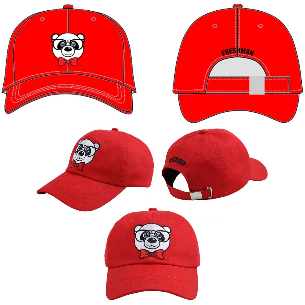Plain Black Red Blank Distressed Sport Dad Hats 4