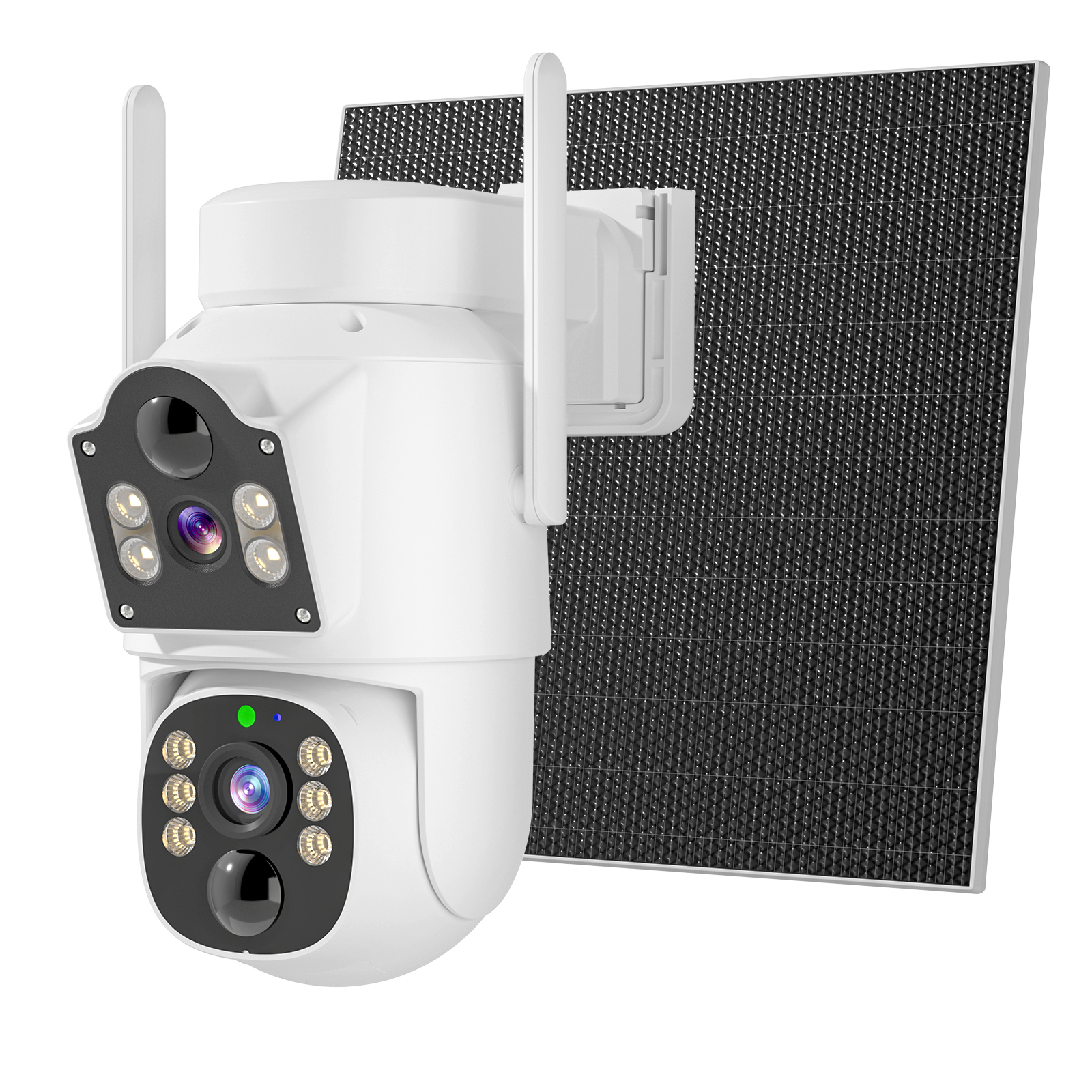 Hiseeu 4MP+4MP Dual Lens Outdoor Home Security WiFi