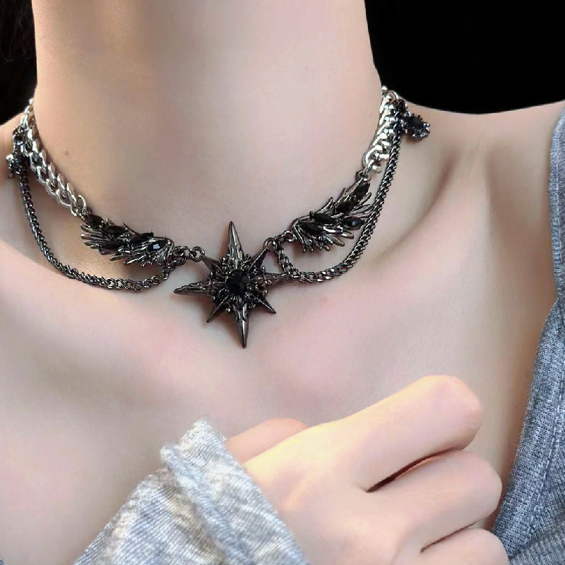 Neck Chain Gothic Dark Niche Collarbone