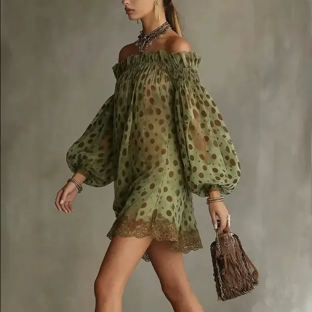 Polka Dot Cocktail Dress 2