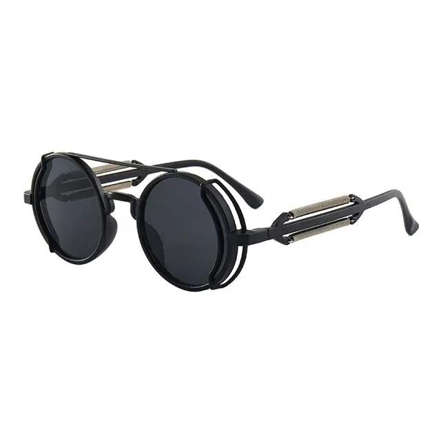 Round Gothic Steampunk Sunglasses 4