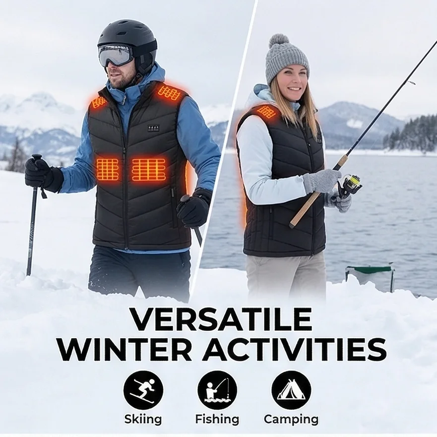 Heated Winter Vest for Men, 3 Levels 4