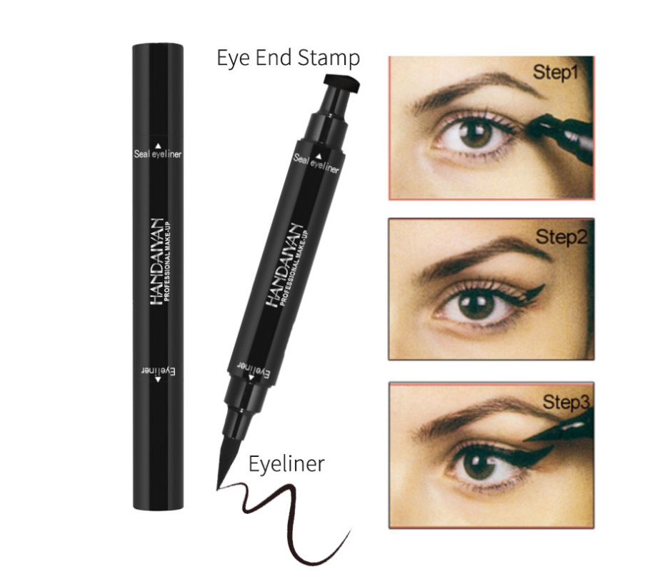Waterproof 2-in-1 Triangle Seal Eyeliner 2