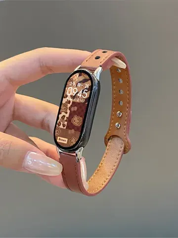 Ersatz-Lederarmband für Smartwatch-Fitnessband