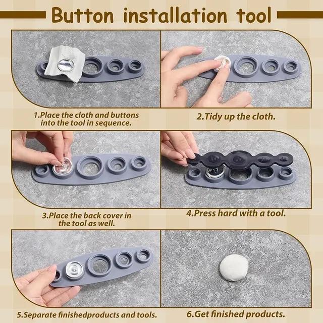 Fabric Button Making Kit 4