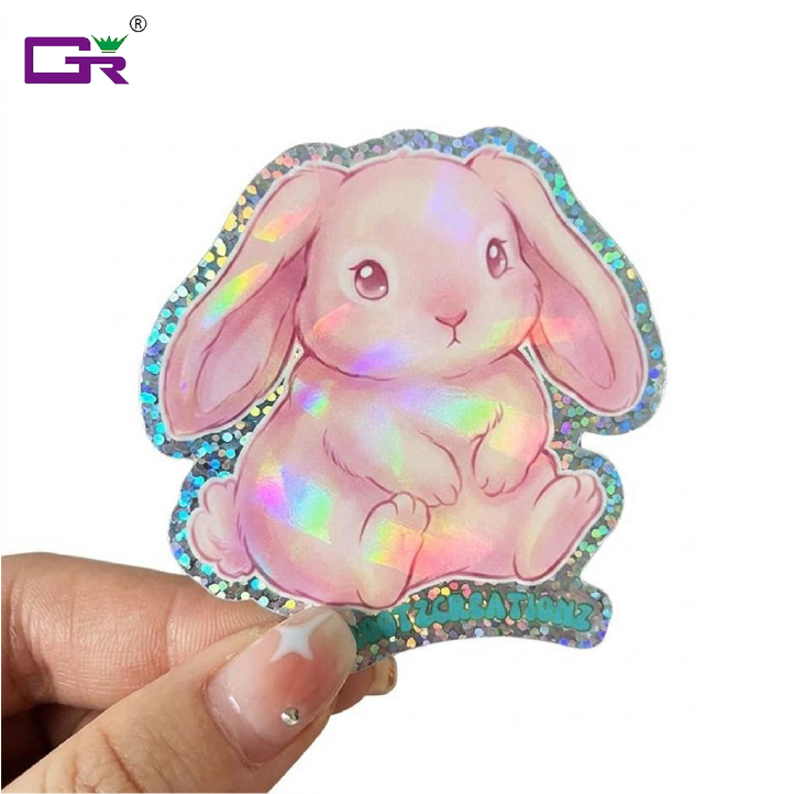 Rainbow Hologram Laser Die-Cut Stickers