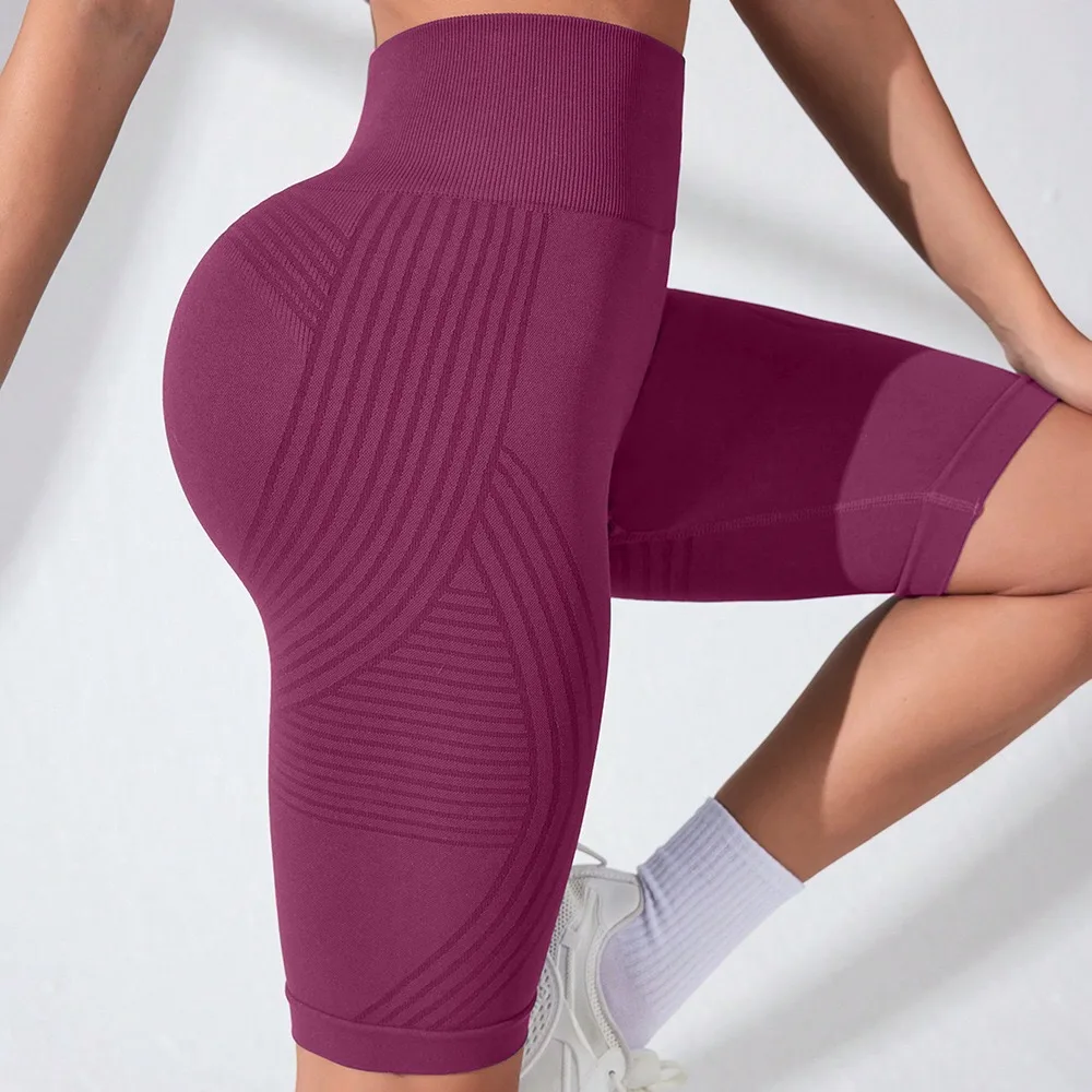 Elastische Sport-Shorts für Damen Weiche Atmungsaktive Fünf-Punkte-Shorts Lässige 4