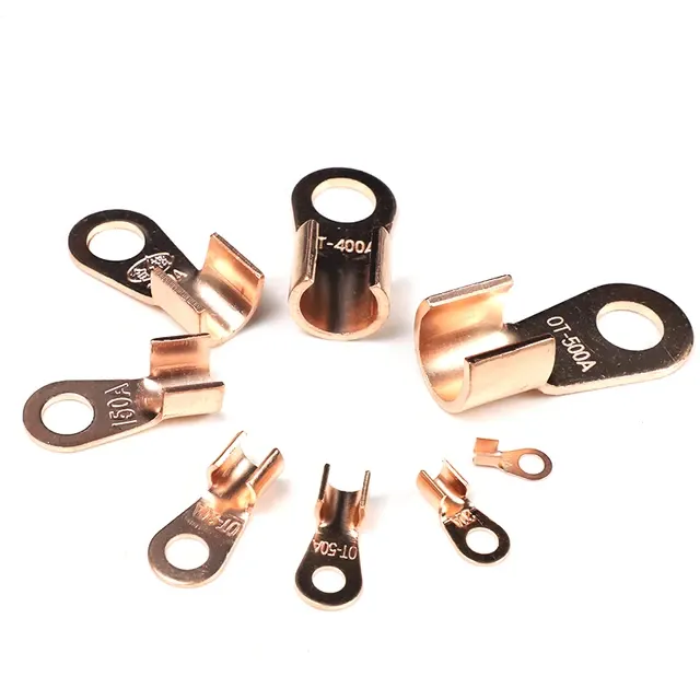 Uninsulated Copper Ring Crimp Terminals 10-100A 2