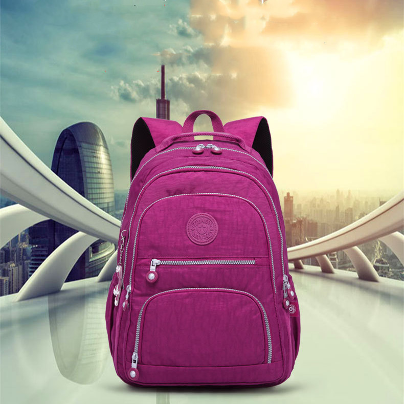 Tegaote Middle School Backpack Nylon Waterproof Large Capacity