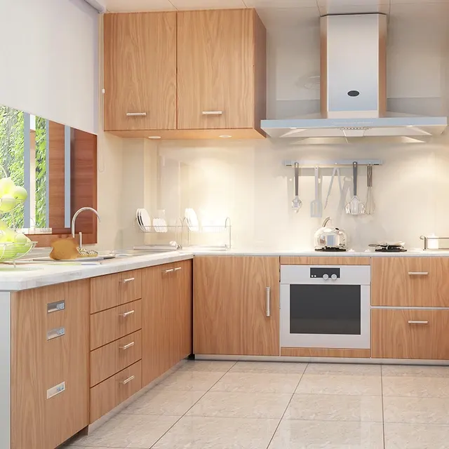 Wood Grain Contact Paper for Kitchen Cabinets 3