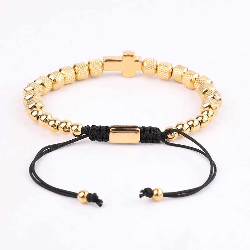 Stainless Steel Beaded Men's Friendship Bracelet 3