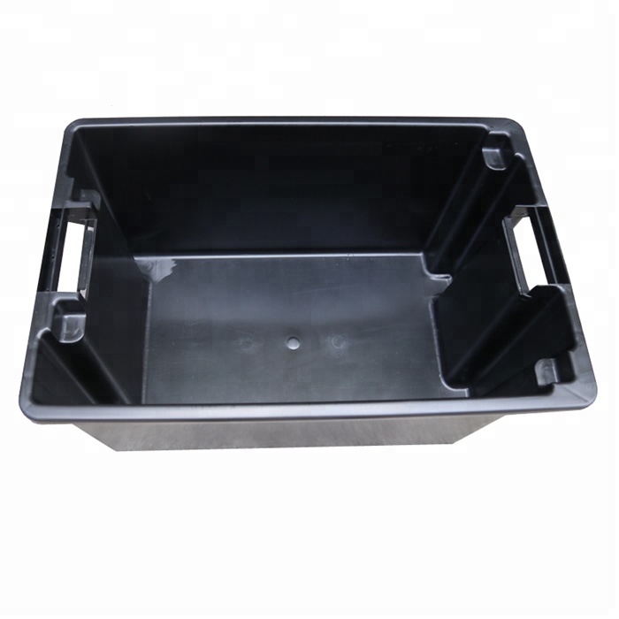 Stackable Outdoor Plastic Crate with Lid 2