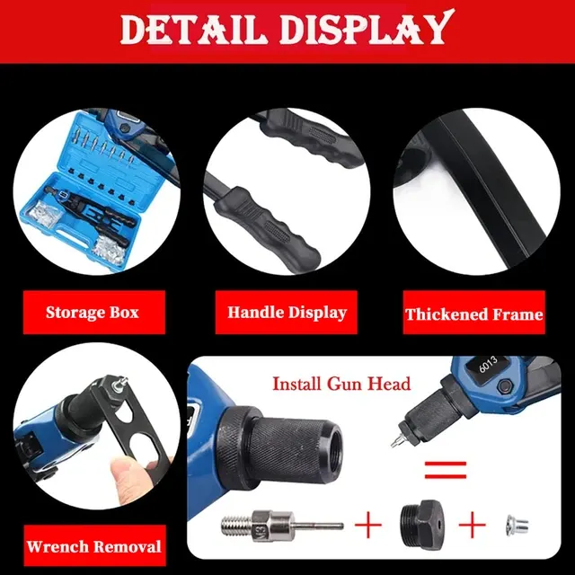 Rivet Nut Tool Set With Gloves 2