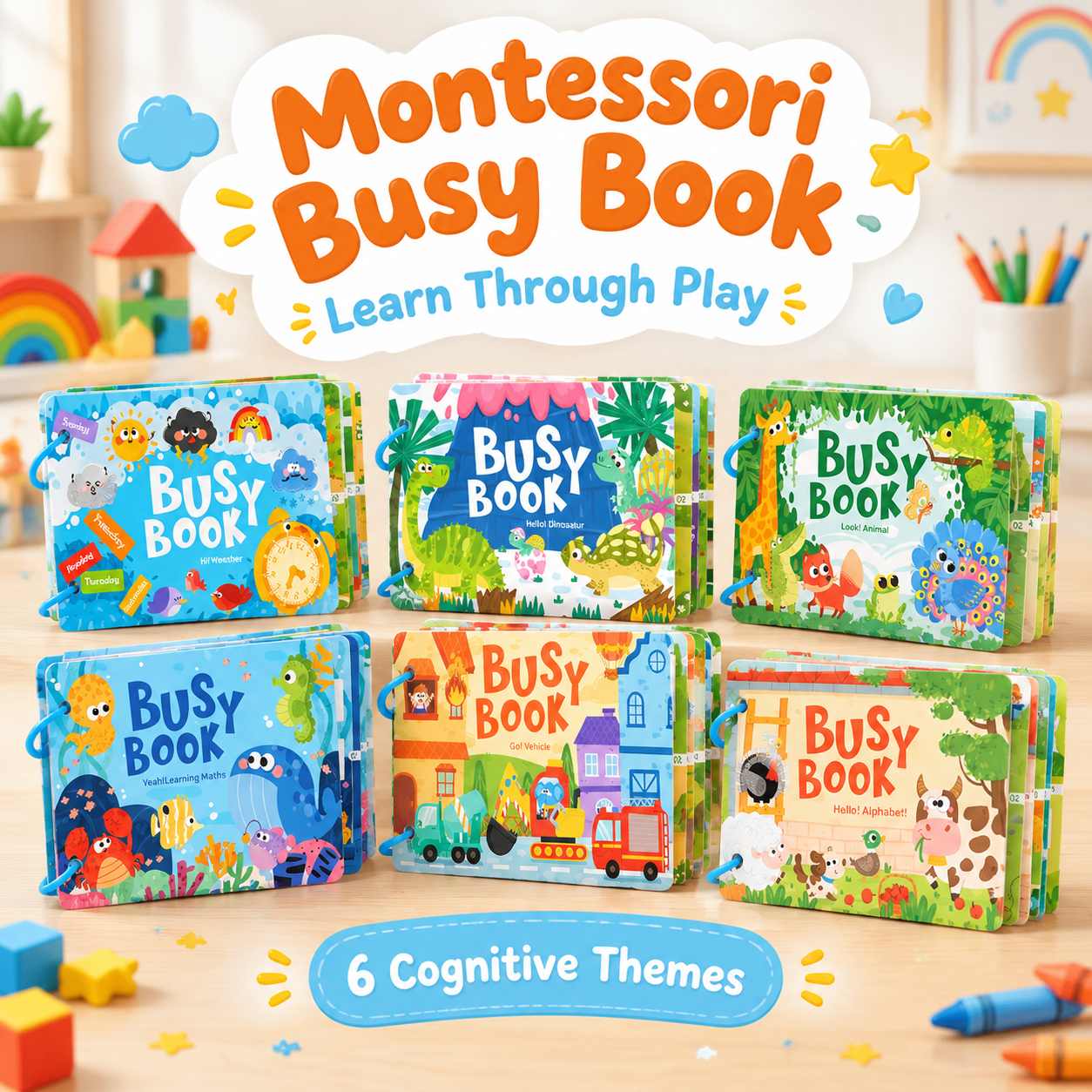 Animal 3D Puzzle Toddler Activity Book