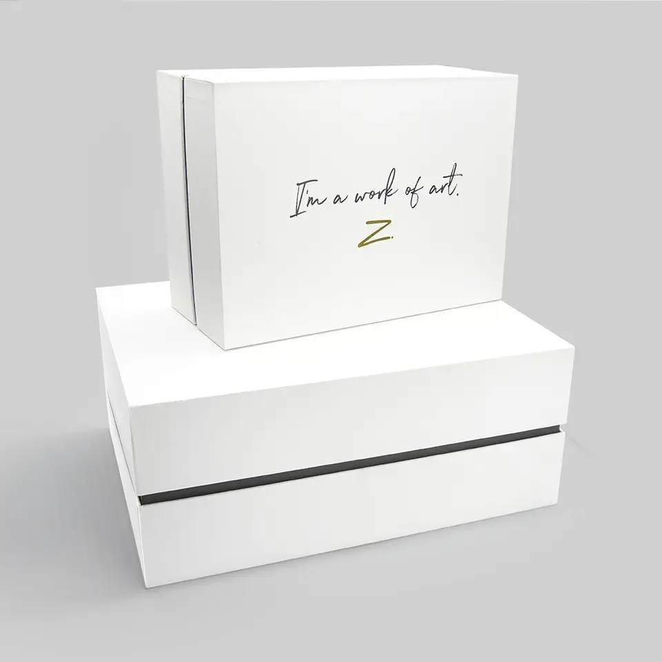 White Paper Lid and Base Gift Box 3