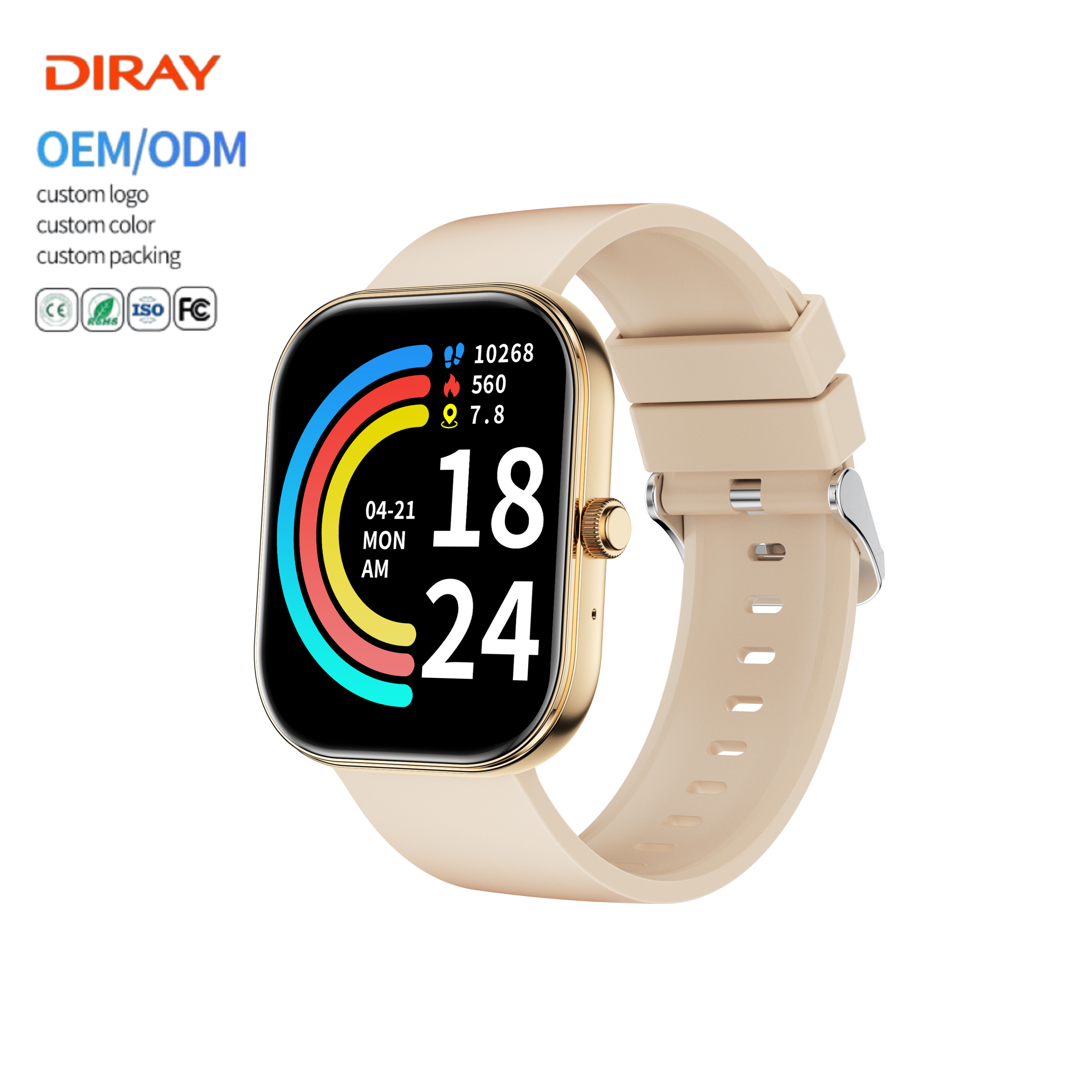 Fashion Bt Calls Smart Watch Android IOS Waterproof