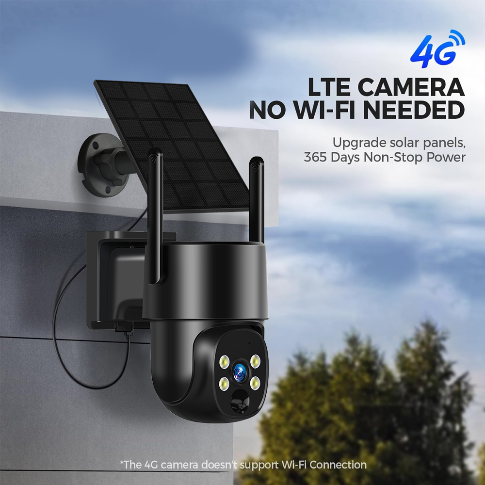 4MP Outdoor Solar Security Camera IP66 4