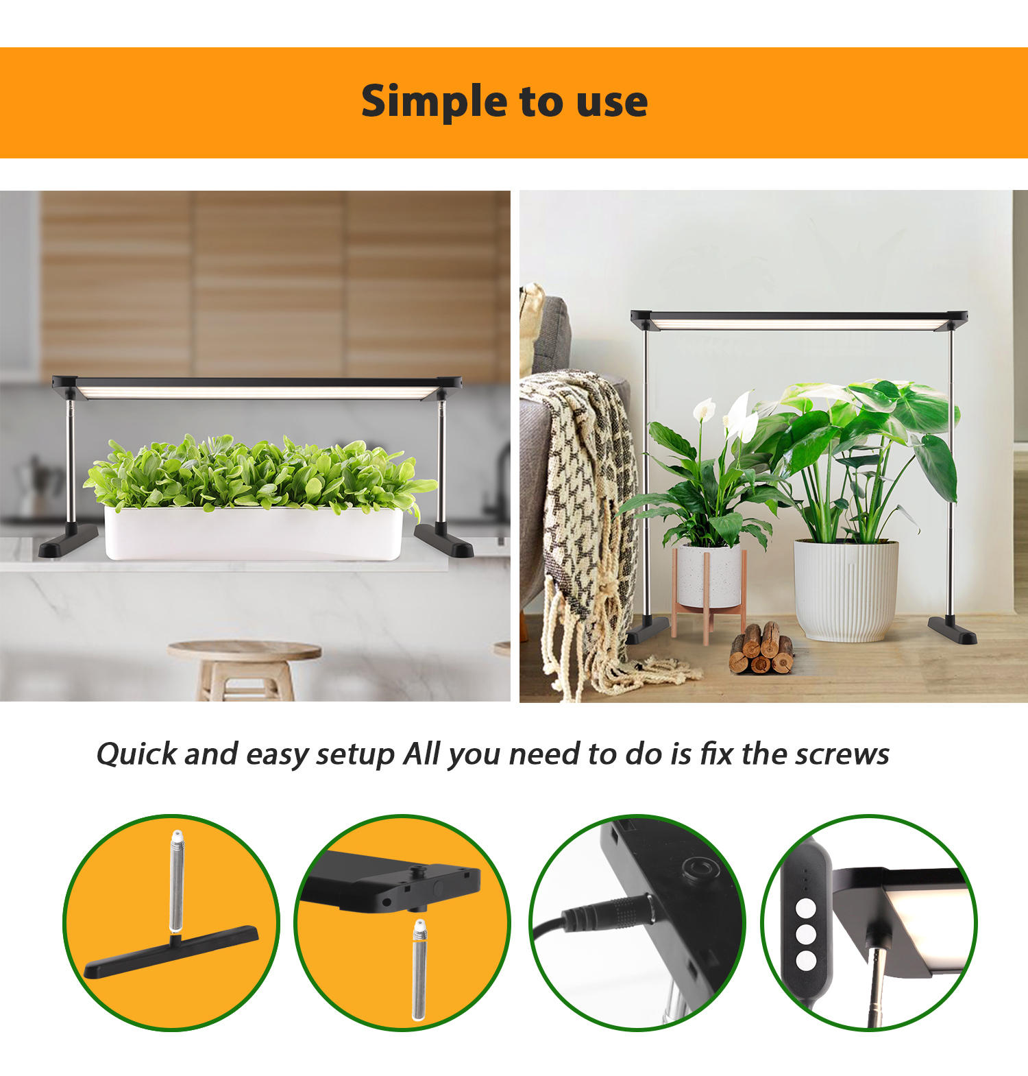 Ultra Wide Dimmable Seedling Light Panel 2FT 4