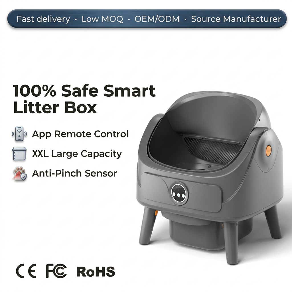 Smart Self Cleaning Cat Litter Box Automatic Open