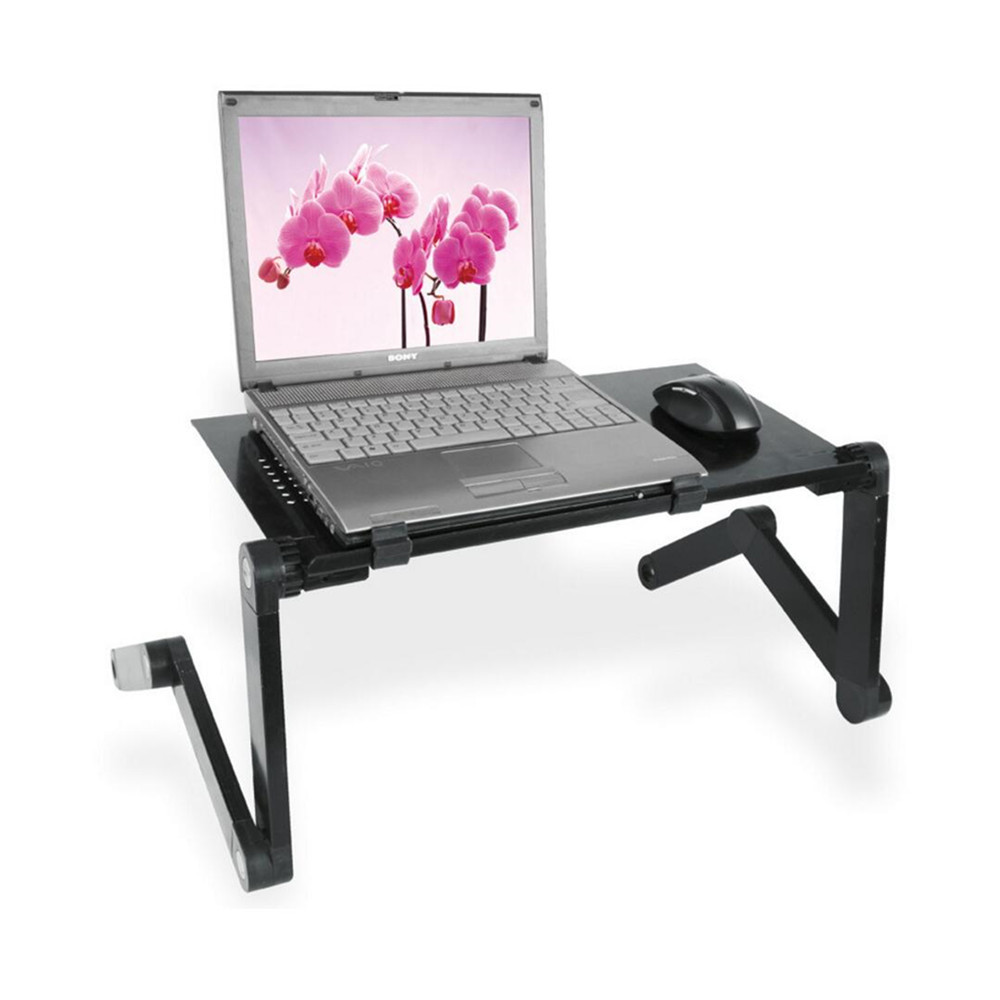 Aluminum Alloy Portable Foldable Folding Height Adjustable Laptop 2