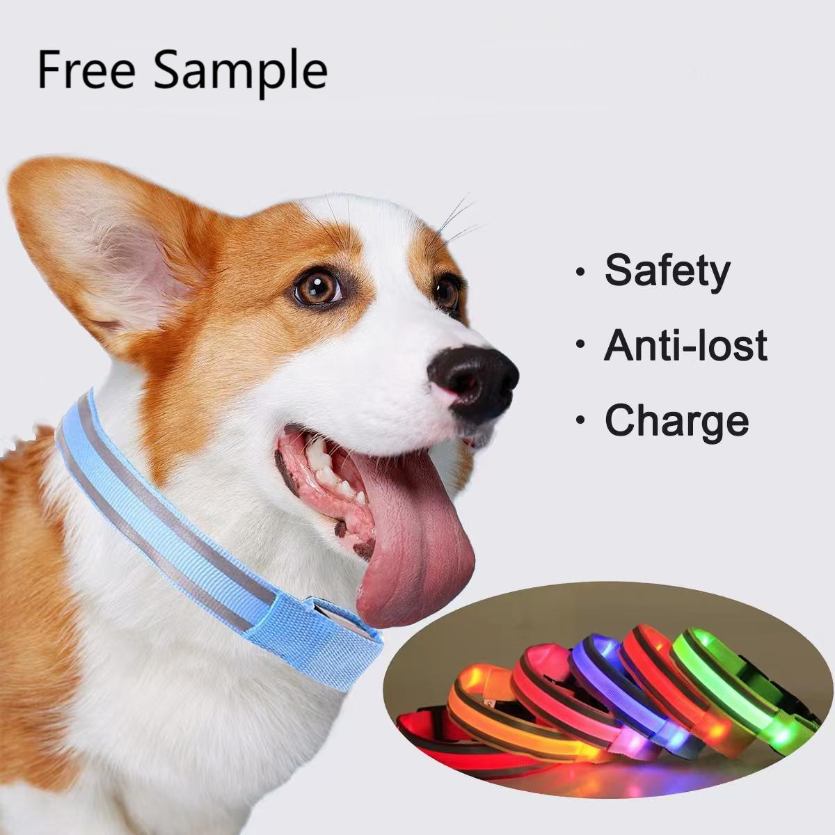 Verstellbares reflektierendes Öko-Hundehalsband