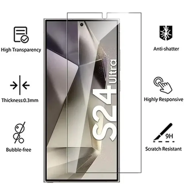 4-Pack Full Coverage Tempered Glass Screen Protector 3