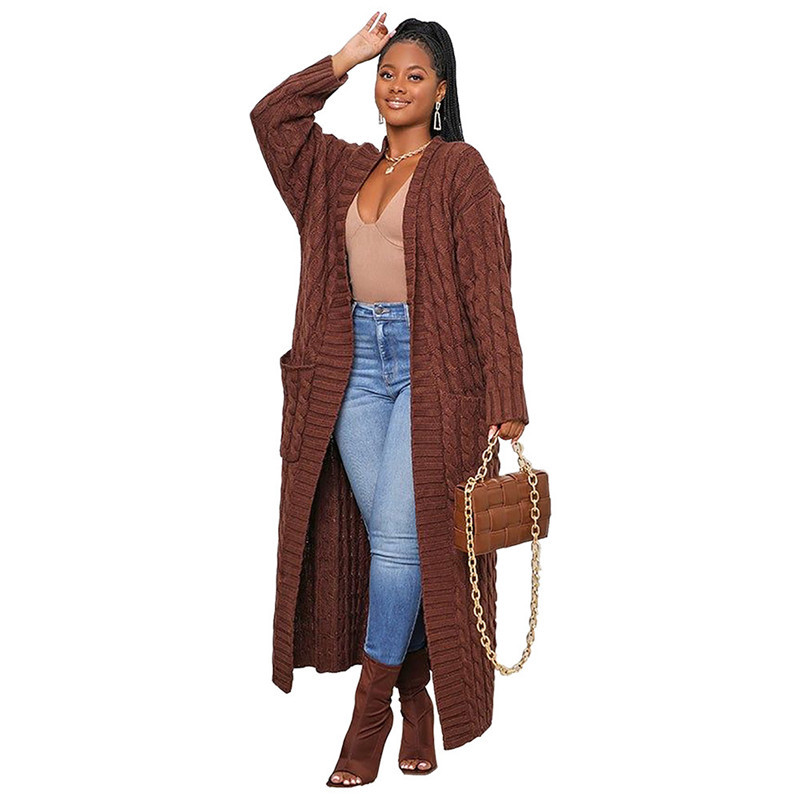 Women's Long Knit Crochet Cardigan 3