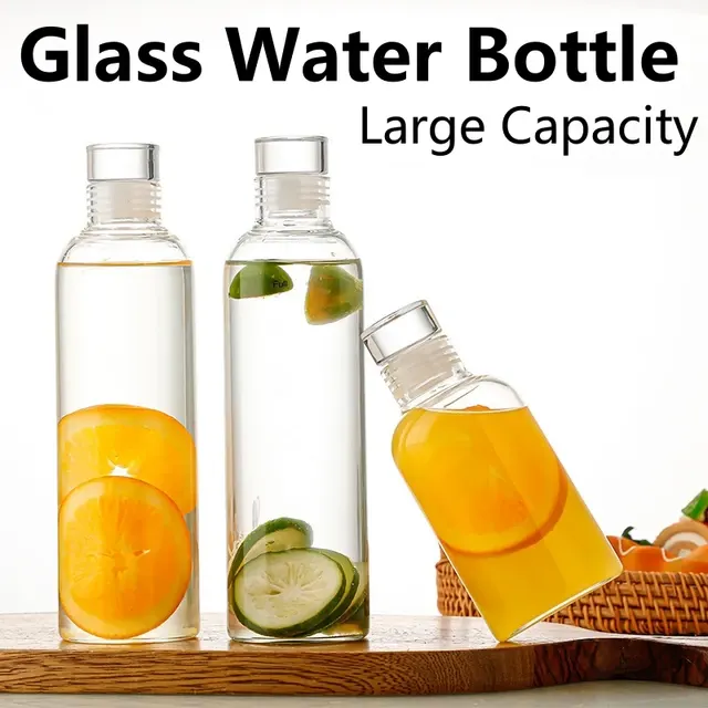 Glass Water Bottle 1