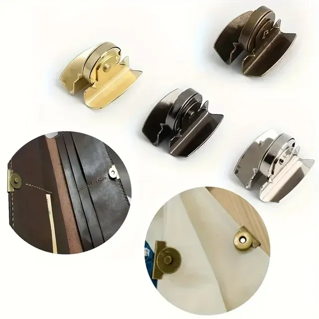 4 Seamless Magnetic Metal Snap Buckles 1