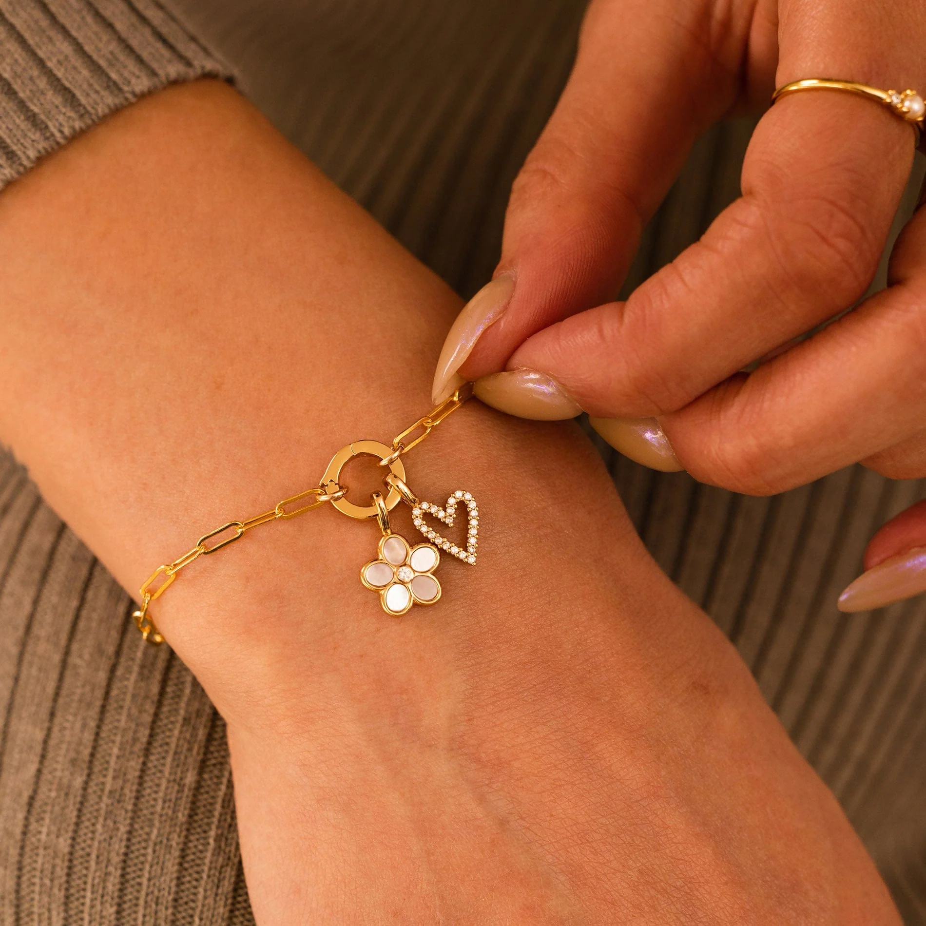 PVD Gold Steel Charms for DIY 4